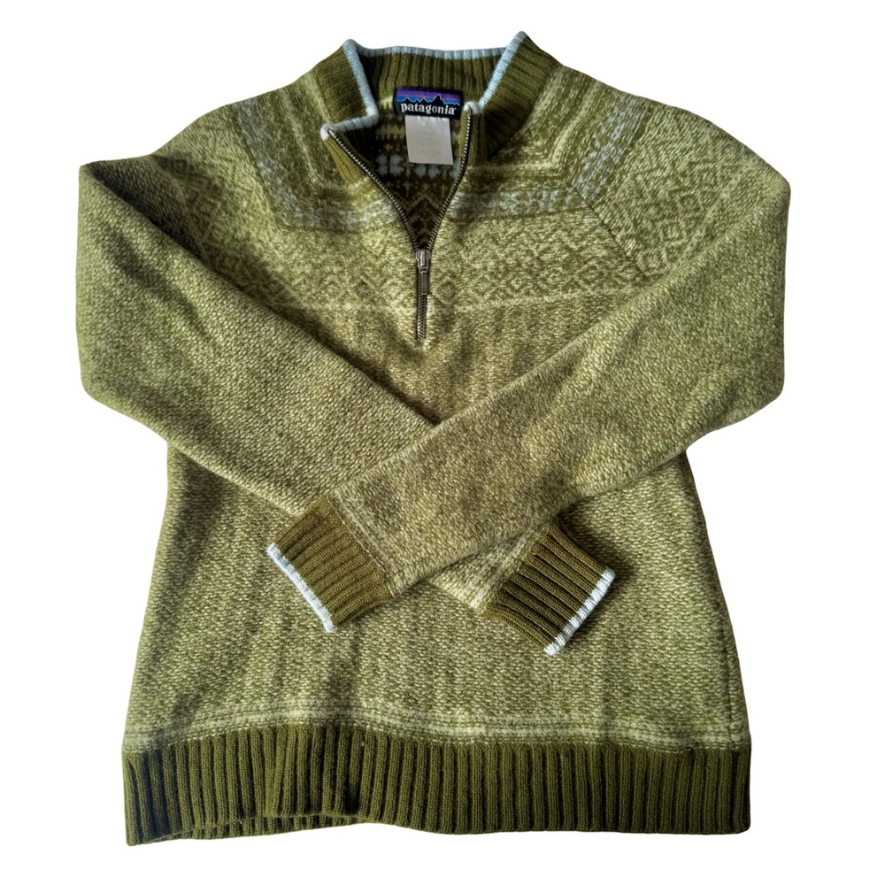 Patagonia Vintage Nordic Wool 1/4 Zip Sweater